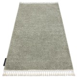 Covor Berber 9000 verde Franjuri shaggy, 140x190 cm