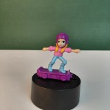 Figurina Burger King / Mattel Polly Pocket - Lila Skateboard
