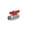 Robinet sfera Giacomini, alama cromata, filet interior - exterior, 1&quot;, maner fluture