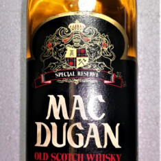 RARE WHISKY MAC DUGAN, SPECIAL RESERVE, CL 75 GR, 43, ANI 60/ IMP. Cora ITALY