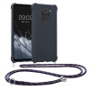 Husa Kwmobile pentru Xiaomi Redmi Note 9, Silicon, Gri, 53147.186, Textil, Carcasa