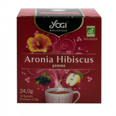 Ceai de Aronia, Hibiscus si Mar Bio 24gr Yogi Tea