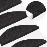 vidaXL Covorașe scară autoadezive 30 buc Antracit 65x22,5x3,5 cm