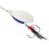 Lingurita Rotativa Mikado Spinner M-grub, Silver / Blue Knight, Nr.2, 7g