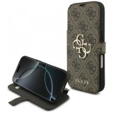 Husa pentru Apple iPhone 18 Pro / 17 Pro, Guess, 4G Metal Logo, Maro