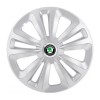 Set 4 Capace Roti Terra Gri R14, pentru Skoda, Autohelix MSA