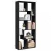 VidaXL Bibliotecă/separator cameră negru 67x25x161,5 cm lemn prelucrat
