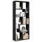 Gossi biblioteca/separator camera negru 67x25x161,5 cm lemn prelucrat