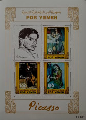BC726, Yemen 1983, bloc picturi Picasso foto