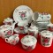 SERVICIU DE CAFEA DE 24 PIESE, DIN PORTELAN FIN PICTAT MANUAL AW AUGUST WARNICKE