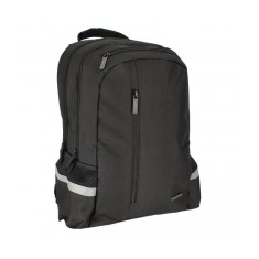 Ghiozdan scoala cu 2 compartimente,poliester,negru,45 cm