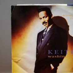 Keith Washington – Kissing You/We Can…(1991/Warner/RFG) - Vinil Single pe '7/NM