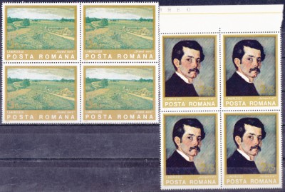 TSV$ - 1975 LP 871 REPRODUCERI DE ARTA - I. ANDREESCU, BLOC X 4 MNH/** LUX foto