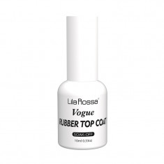 Rubber top coat Vogue Lila Rossa, 10 ml, Transparent foto