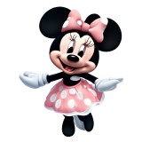 Cumpara ieftin Sticker decorativ, Minnie Mouse, Roz, 76 cm, 10694ST, Oem