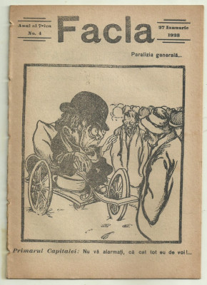Revista FACLA : Paralizia generala - 27 ianuarie 1923 foto
