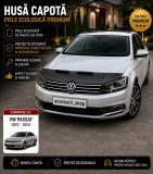 Husa Capota Passat B7 (2011-2014) Piele Ecologica Neagra cu Carlige Montaj Incluse