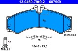 ATE 13.0460-7909.2 set placute frana,frana disc