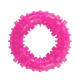 Jucarie pentru caini, forma de Inel cu Tepi, 12 cm, roz