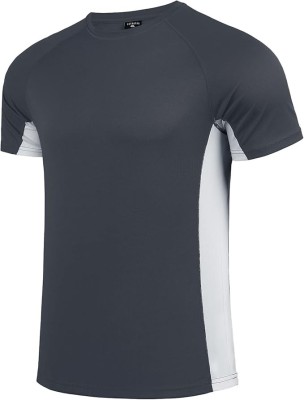 Tricou de inot cu maneca scurta pentru barbati Feooohosi, protectie solara, gri, 4XL - OUTLET foto