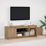 vidaXL Cabinet TV cu LED Stejar artizanal 139.5x34x50 cm Lemn aglomerat