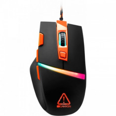 Mouse Gaming Canyon Sulaco RGB USB Black Orange foto