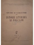 Studii si cercetari de istorie literara si folclor, nr. 2, anul X, 1961 (Editia: 1961)