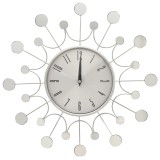 Cumpara ieftin Ceas de perete, argintiu, 40 cm, metal