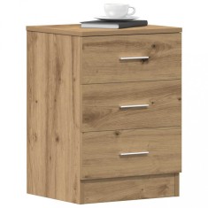 vidaXL Noptiere, 2 buc., stejar artizanal, 38x35x55 cm, lemn prelucrat 861127