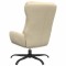 Scaun de relaxare, crem, material textil - 4