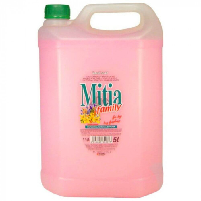 Rezerva Sapun Lichid MITIA Spring Flowers, 5L, Parfum Floral, Bidon Rezerva Sapun Lichid 5L, Rezerve de Sapun Lichid, Rezerve de Sapunuri Lichide, Rez