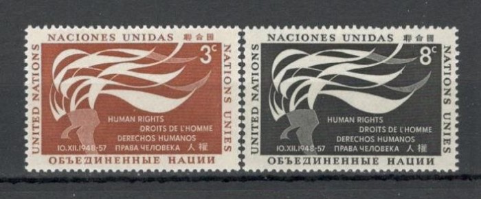 O.N.U.New York.1957 Ziua drepturilor omului SN.311