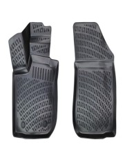 Set covorase auto din cauciuc tip tavita pentru Dacia Logan II Mcv (Fata) 2012-