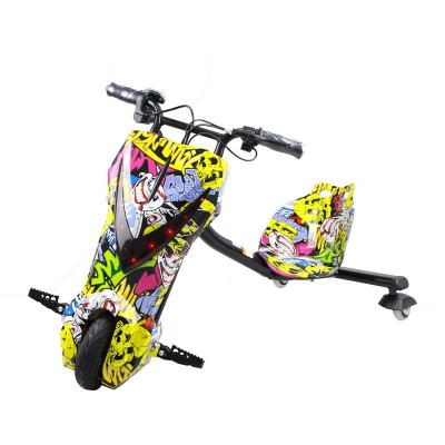 Drift scuter electric copii 250W cu afisaj LED si frana fata cart electric foto