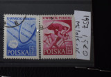 TS23 - Timbre serie Polonia - 1957 Mi1015-16, Stampilat