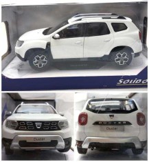 Macheta Dacia Duster 2018 mk2 Alba scara 1/18 SOLIDO