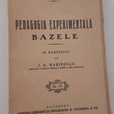 Carte veche 1923 J J Van Biervliet Pedagogia experimentala