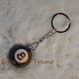 Breloc cu minge de biliard - bila neagra