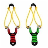 Cumpara ieftin Set doua prastii din aliaj cu benzi elastice DEPOX&reg;, m&acirc;ner ergonomic, 13 cm, rosu/verde