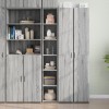 Dulap inalt gri sonoma 30x41x185 cm lemn prelucrat depozitare organizare