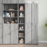 VidaXL Dulap &icirc;nalt, gri sonoma, 30x41x185 cm, lemn prelucrat