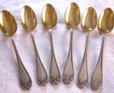SET LINGURITE ARGINTATE PLACATE CU ARGINT MARCA DEETJEN 11.5 CM, Tacamuri