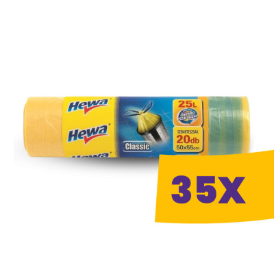 HEWA &amp;Ouml;nz&amp;aacute;r&amp;oacute; szalagos szemeteszs&amp;aacute;k 25L 50*55cm - 20db/tek (Karton - 35 tek) foto