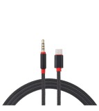 USB-C Tip C Tata la Jack 3.5mm Tata-Culoare Negru