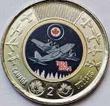 2 Dollars 2024 Canada, Royal Canadian Air Force, unc, color