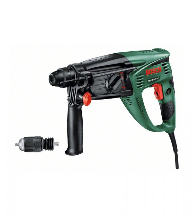 Ciocan rotopercutor Bosch PBH 3000 FRE, 750 Wati, cu sistem de prindere SDS plus (0603393220)