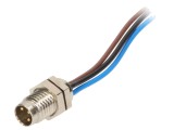 Conector MOLEX M8 tată 3 pini 4A 60V IP67 Nano-Change cod 1200905073 cu cabluri