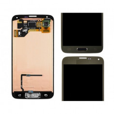 Display lcd cu touchscreen samsung g900 galaxy s5 gold swap.a foto