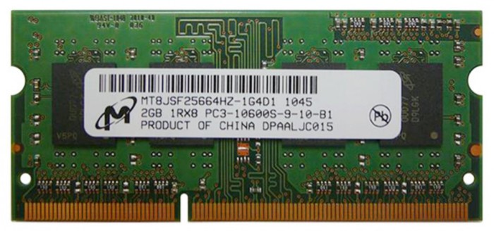 Memorie laptop Micron KIT 4GB 2X2GB PC3-10600 DDR3-1333MHz