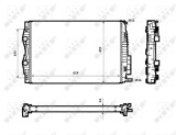 NRF 53843 Radiator, racire motor
